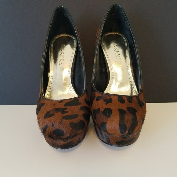 Bakers platform heel/faux leopard fur - Picture 8 of 8